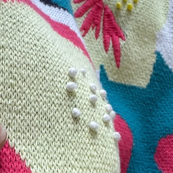 & OTHER STORIES Floral Patterned Sweater 100% cotton size XS - Picture 3 of 13